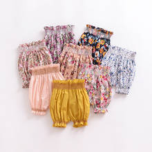 2020 Summer Newborn Baby Girls Pants Cotton Solid Floral Shorts Bloomers Girl Large PP Pants Pantalones Toddler Kids Clothes 2024 - buy cheap