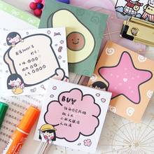 50 Sheets Kawaii Bread Girl Memo Pad Cute Stationery N Times Sticky Notes Portable Notepad School Office Supply Papeleria 2024 - buy cheap