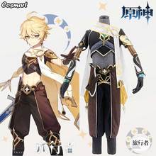 Anime Genshin Impact Traveler Aether Game Suit Uniform Cosplay Costume Halloween Party Outfit For Men New 2020 2024 - buy cheap