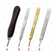 No.3 Scalpel Handle Fits Blade Stainless Steel Surgical Hilt / Plastic Surgical Hilt Engraving Hand Tools Surgical Blade 2024 - buy cheap