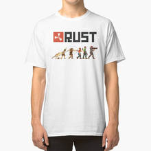 Rust Evolution T - Shirt Rust Wolve Funny Comic Fanart Axe Rust Game Rust The Game Rust Life 2024 - buy cheap