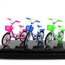 1:10 modelo de bicicleta de liga metálica fundida, brinquedo de corrida de mountain bike com dedos articulados, coleção de simulação de estrada brinquedos para crianças 2024 - compre barato