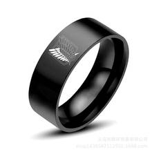 New Wings of Freedom Stainless Steel Ring for Men Women Ring Silver Black Anime Attack on Titan 2024 - buy cheap