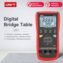 Цифровой мост UT611/UT612 LCR, Настольная частота/сопротивление/индуктивность/емкостный тестовый стол для хранения данных/режим 2024 - купить недорого