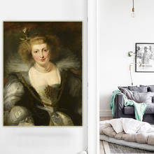 Citon peter paul rubens portrait retrato de helene fourment canvas lona pintura a óleo arte poster imagem parede de fundo decoração de casa 2024 - compre barato