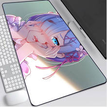 Rem Re Zero Anime Mouse Pad Gaming Mouse Pad Rubber PC Laptop Gamer Mouse Pad Desk Mat Stitching Edge for Keyboard Sexy Pad Desk 2024 - buy cheap