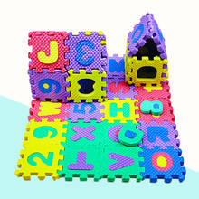 Diy eva engrossado letras digitais educação precoce puzzle brinquedo tridimensional esponja espuma 3d puzzle esteira bab 2-5 anos de idade crianças 2024 - compre barato