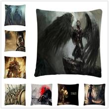 Spartan Gladiator Exquisite Pattern Linen Cushion Cover Pillow Case for Home Sofa Car Decor Pillowcase 45X45cm 2024 - buy cheap