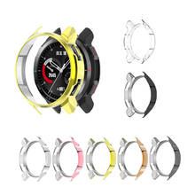 Funda de reloj de silicona chapada en TPU, Marco biselado para Huawei Honor Watch GS Pro, accesorios de parachoques de carcasa transparente 2024 - compra barato