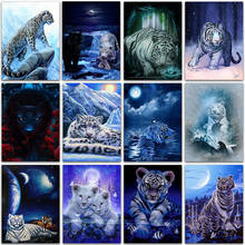 5D DIY Diamond Painting Kit animals Cartoon Cat tiger lion Full Square&Round embroidery mosaic Cross stitch Paint home decor art 2024 - buy cheap