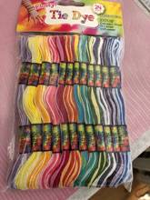 24PCS Multicolor DMC Embroidery Threads Floss 24 Mix Colors Sewing Skeins Craft DIY Embroidery Cross Stitch Thread 2024 - buy cheap