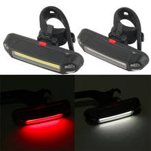 LED Bike Tail Lamp Multi Mode Bicycle Cycling Warning Light Plastic Silicone Waterproof USB Rechargeable Front Rear Light 2024 - buy cheap
