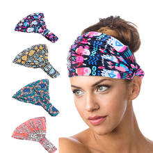 Diadema elástica Bohemia para mujer, banda para la cabeza deportiva para Yoga, para la cabeza turbante, pañuelo 2 en 1, accesorios para el cabello 2024 - compra barato