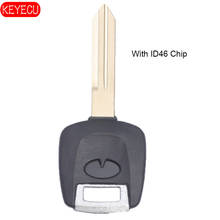 KEYECU Transponder Key ID46/4D60 Chip Key Replacement for Infiniti G35 QX56 Uncut NI04PT 2024 - buy cheap