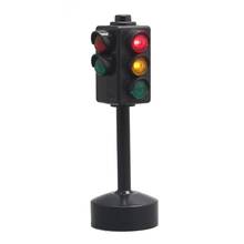 Новый дорожный светильник, игрушка-головоломка 11,5 см, дорожные знаки для деревянного поезда, грузовика, светильник, игрушка-головоломка 2024 - купить недорого