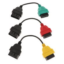 Adaptador de conexión de Cable de diagnóstico OBDII, 16 Pines, para escaneo Ecu de Fiat, 3 uds. 2024 - compra barato