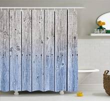Rustic Shower Curtain Wood Panels Background with Digital Tones Effect Country House Image Cloth Fabric Bathroom Decor Set 2024 - buy cheap
