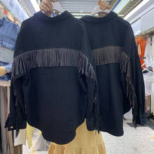 2020 Spring and Autumn new fashion loose short fringed women's denim jacket female 2024 - buy cheap