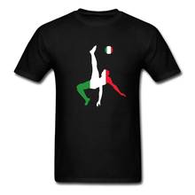 Camiseta de Italia Soccering USA para hombre, de manga corta Camiseta de algodón con estampado de Hip-Hop, camisetas de empalme, ropa de calle 2024 - compra barato
