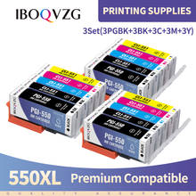 IBOQVZG-Reemplazo de cartucho de tinta para impresora, Compatible con Canon PGI-550XL, PGI-550, PGI, 550, CLI-551, PIXMA, IP7250, MG5450, MG5650 2024 - compra barato