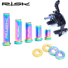 RISK M6*10/15/20/25/30/40mm Titanium Road Bike C Brake Calipers Bolts For Shimano 105/ULTEGRA/DURA ACE Bicycle Disc Brake Screws 2024 - buy cheap