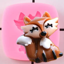 3D Cute Fox Silicone Mold DIY Party Fondant Cake Decorating Tools Candy Chocolate Gumpaste Molds Polymer Clay Resin Soap Moulds 2024 - buy cheap