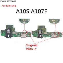Оригинал для Samsung A10S A107F M15 M16 A20S A207F M12 M14 USB зарядная док-станция гнездо разъем зарядная плата гибкий кабель 2024 - купить недорого