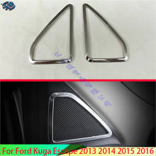 For Ford Kuga Escape 2013 2014 2015 2016 Car Accessories ABS Chrome Interior Front Door Triangle Cover Trim  A Pillar Trim Audio 2024 - buy cheap