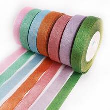 Metallic Glitter Organza Ribbon For Wedding Christmas Decorative DIY Crafts Sewing Fabric Gift Wrap Packing 25yards 20/38mm 2024 - buy cheap