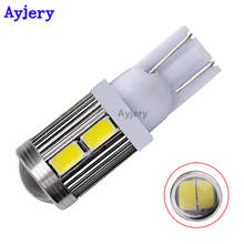 AYJERY 100X 12V T10 194 168 W5W 5730 10 SMD 10 LED With Lens LED Light Bulb parking Side Clearance Lights White Car Styling 2024 - buy cheap