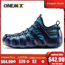 ONEMIX 2021 Original Design Unique Rome Shoes 3 Ways Of Wearing Exclusion Sweat Two-Piece Yoga Shoes Sneakers Blue Running Shoes 2024 - buy cheap