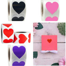 500PCS Heart-Shaped Love Sticker Seal Labels Paper Packaging Sticker for Candy Gift Box Packing Bag Dragees for Wedding Stickers 2024 - buy cheap