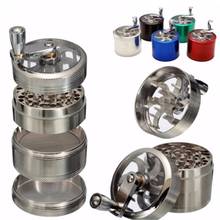 Stainless Steel 4 Layers Tobacco Spice Grinder Herb Weed Grinder With Mill Handle Salt And Pepper Mills Kitchen Tools 2024 - buy cheap