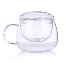 Kettle Tea Cup Teacup Economic Heat Resistant Glass 350ml Restaurant Home Strainer Drinks Water 2024 - buy cheap
