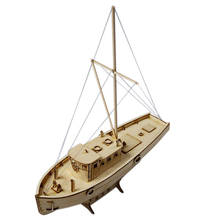 Модель сборки корабля Diy наборы деревянная парусная лодка 1:50 Масштаб украшение игрушка подарок 2024 - купить недорого