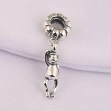 S925 Silver Pendant DIY Jewelry Monkey Animal Dangle Charm fit Lady Bracelet Bangle 2024 - buy cheap