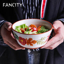 FANCITY Four Seasons Ceramic Underglaze Tableware Household Eating Bowl Rice Bowl Salad Bowl Soup Bowl Ramen Bowl Bowl 2024 - buy cheap