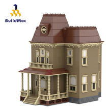 BuildMoc City Buildings Sets MOC Psycho House Villa Architecture Model Building Blocks Bricks City House Toys For Children Gift 2024 - buy cheap
