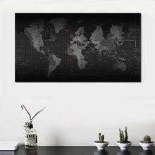 RELIABLI ART Wall Pictures for Living Room Global World Map Abstract Paintings Canvas Decorative Posters and Prints No Frame 2024 - buy cheap