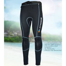 Calça de mergulho de neoprene masculina, 3mm, mergulho no inverno, roupa de mergulho, mergulho, solda e surf 2024 - compre barato