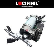 LuCIFINIL Air Suspension Compressor Pump With Bracket Fit Porsche Cayenne VW Touareg 95535890105 7L0616007D 7L0616006 2024 - buy cheap