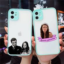 Gossip Girl-fundas de teléfono transparentes para iPhone, carcasa mate con estampado de mejores amigos, para modelos 7, 8, 11, 12 s, mini pro, X, XS, XR MAX Plus 2024 - compra barato