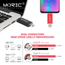 Moric Type-C 2.0 USB Flash Drive 4 GB cle stick 128G otg pen drive 32GB 64GB usb 2.0 Pendrive 16GB storage devices gift 2024 - buy cheap