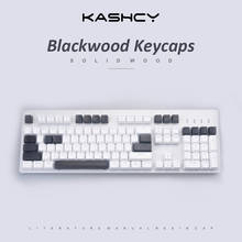 Клавишные колпачки из черного дерева для механической клавиатуры, деревянные колпачки для клавиш из твердого дерева, пропускная клавиатура Esc Cherry mx OEM, размер на заказ 2024 - купить недорого