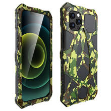 Capa de silicone para iphone, capa de alumínio metal à prova de choque fundas para iphone 12 mini pro max 12pro 12 mini 5g capa coque tpu revestimento de para-choque 2024 - compre barato