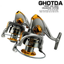 GHOTDA-carrete giratorio de aluminio para pesca de carpa, rueda giratoria para agua salada, arrastre máximo de 10Kg, 13BB, 5,2-1000, 7000 2024 - compra barato
