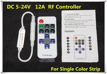 Controlador de intensidade de luz led sem fio, 300 peças, mini rf de cor única, 12a, 144w 2024 - compre barato