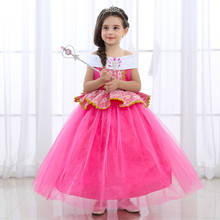 Vestido de princesa Aurora para niñas, disfraz de verano, ropa para niños, Halloween, Navidad, fiesta de cumpleaños, regalos 2024 - compra barato
