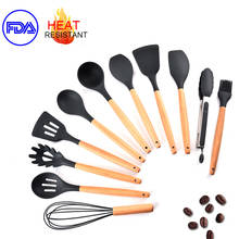 11Pcs Kitchen Utensil Set Silicone Kitchen Tools Non-Stick Cooking Tools Soup Ladle Cookware Kitchen Accessories Cooking Utensil 2024 - buy cheap