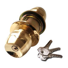 European and American standard bedroom toilet Copper lock with copper lock core copper lock door spherical stainless steel lock 2024 - buy cheap